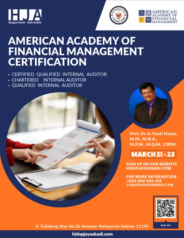 AMERICAN ACADEMY OF FINANCIAL MANAGEMENT CERTIFICATION MARCH 21 - 23